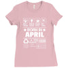 Born In April Ladies Fitted T-Shirt