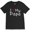 I Love My Papa V-Neck Tee