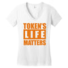 token's life matters Women's V-Neck T-Shirt