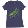 praying mantis Ladies Fitted T-Shirt