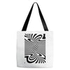 optical illusion Tote Bags