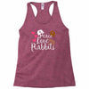 peace love rabbits Racerback Tank