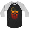 skull gradient 3/4 Sleeve Shirt