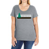 lone pine mall Ladies Curvy T-Shirt