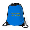 the future is stupid Drawstring Bags