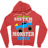 monster truck shirt for boys toddlers Zipper Hoodie