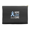 hope love cure stomach cancer awareness Accessory Pouches