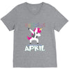 Born Unicorns-Born April V-Neck Tee