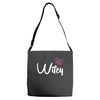 Wifey white Adjustable Strap Totes
