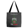 dreaming of a white christmas Tote Bags
