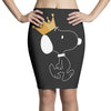 Crown Snoopy Pencil Skirts