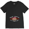 August Peeking Out Baby Girl V-Neck Tee