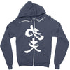 panda symbol Zipper Hoodie