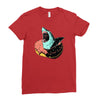 donut shark! Ladies Fitted T-Shirt