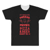 horror movies, pizza and beer All Over Men's T-shirt
