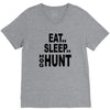 eat sleep hog hunt V-Neck Tee