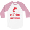 american by birth redhead by the grace of god 3/4 Sleeve Shirt