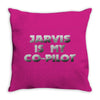jarvis is my co pilot Throw Pillow