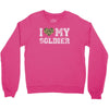 i love my soldier regular camouflage Crewneck Sweatshirt