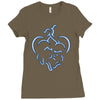pet love cat Ladies Fitted T-Shirt