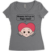Mommy, Let's Go to Yoga Class! Women's Triblend Scoop T-shirt