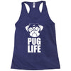 pug life dog Racerback Tank