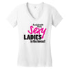sexy ladies in the house Women's V-Neck T-Shirt