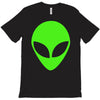 uomo alieno ufo stampa verde fluo divertente mitiche T-Shirt