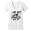 i'm not clumsy Women's V-Neck T-Shirt