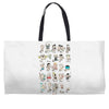 shakespeare a z Weekender Totes