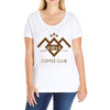 coffee club Ladies Curvy T-Shirt