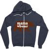 mama love bear Zipper Hoodie