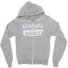 legends are born in august Zipper Hoodie