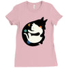 more hugs less fights Ladies Fitted T-Shirt