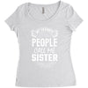 My Favorite People Call Me Sister Women's Triblend Scoop T-shirt