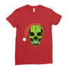 santa clous skeleton Ladies Fitted T-Shirt