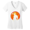 Goku Super Saiyan Dragon Ball 4 star Women's V-Neck T-Shirt