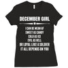 Super December Girl Ladies Fitted T-Shirt