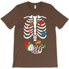 Christmas Skeleton mom and baby maternity T-Shirt