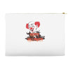 happy halloween clown Accessory Pouches