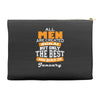 all men are created equal but only the best are born in january Accessory Pouches