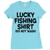 luck fishing Ladies Fitted T-Shirt