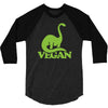 vegan dinosaur best trending 3/4 Sleeve Shirt