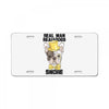 snoring gentleman License Plate