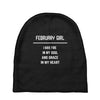 February Girl Baby Beanies