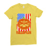 halloween american flag halloween american flag Ladies Fitted T-Shirt