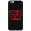merry christmas ya filthy animal iPhone 6/6s Case
