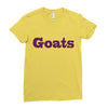 goats Ladies Fitted T-Shirt
