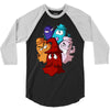 pac man ghost monsters 3/4 Sleeve Shirt
