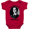 on wednesdays we wear black Baby Bodysuit